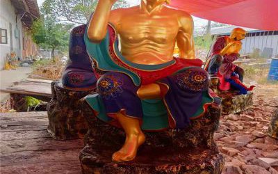 玻璃鋼彩繪景區(qū)寺廟大型十八羅漢雕塑