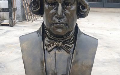 玻璃鋼仿銅西方名人瓦特雕塑