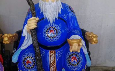 玻璃鋼彩繪寺廟佛像土地公雕塑