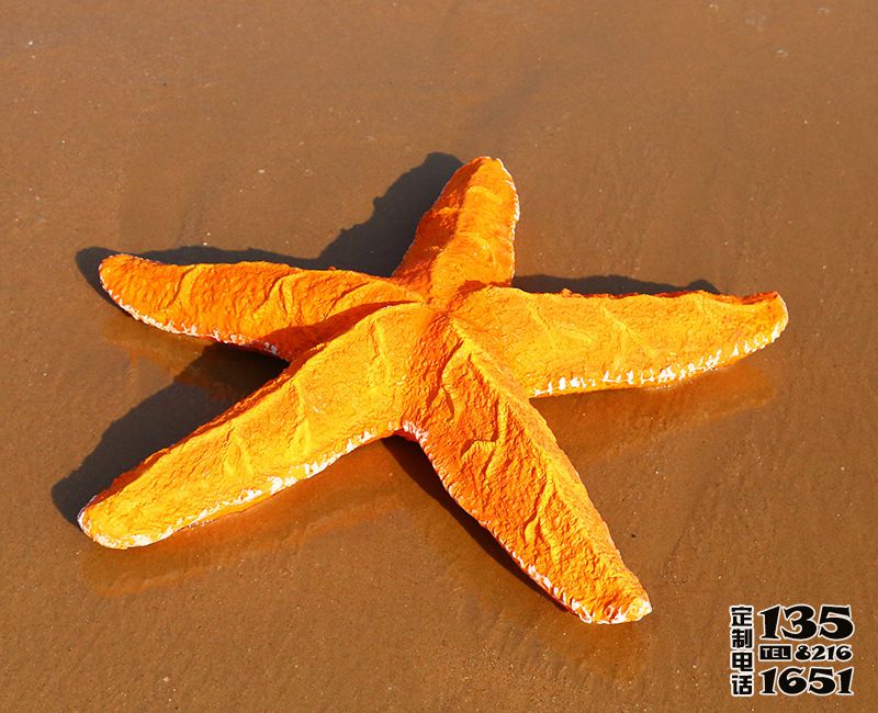 戶(hù)外沙灘玻璃鋼大型仿真海星雕塑