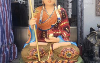 寺廟大型佛像玻璃鋼彩繪地藏王雕塑