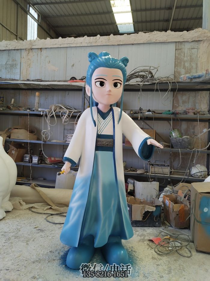 3d打印卡通敖炳雕塑